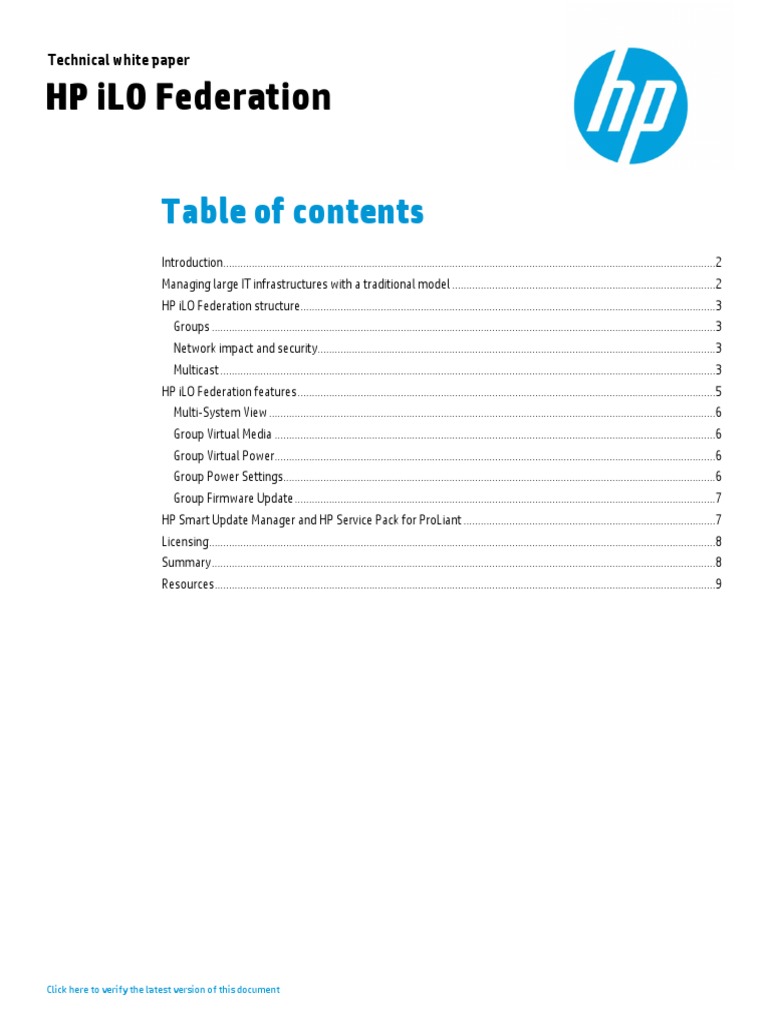 ILO Federation - 4AA5-4727ENW | PDF | Multicast | Computer Network