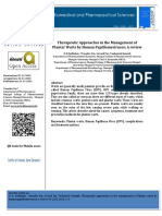 Therapeutic Approaches in The Management of Plantar Warts by Human Papillomaviruses: A Review