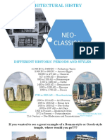 ARCHITECTURAL HISTORY OF NEOCLASSICAL STYLE
