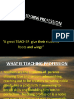 Profession Called Teaching