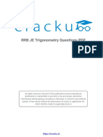 RRB JE Trigonometry Questions PDF Guide