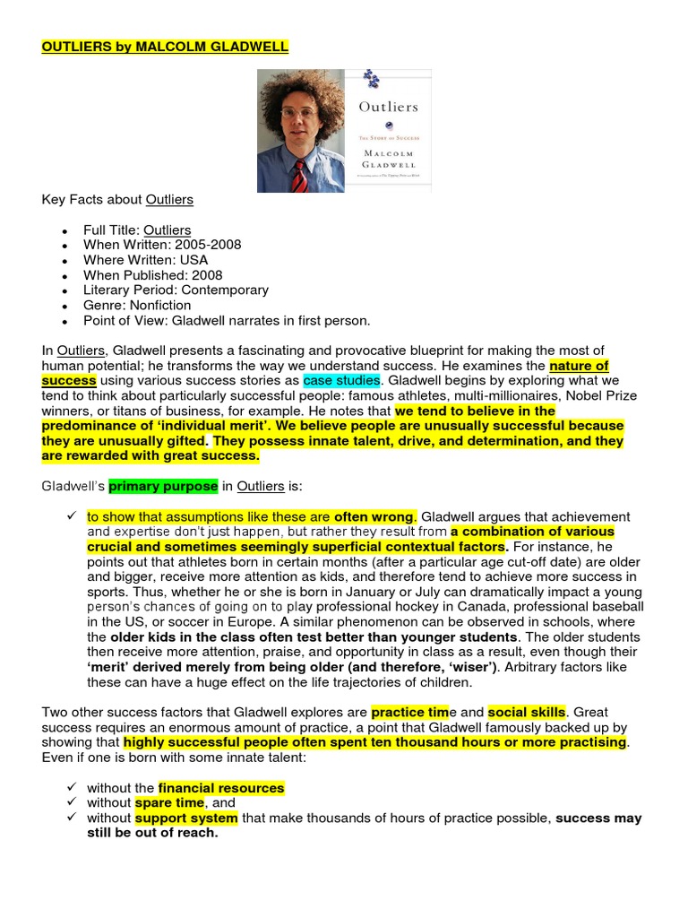 Summary of Outliers Chapter 1 | PDF | Genius | Intelligence Quotient