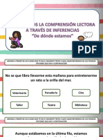 Comprensión Lectora A Través de Inferencias Donde Me Encuentro