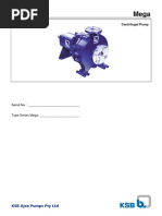 KSB MEGA G Pump Specifications | PDF | Pump | Chemical Engineering