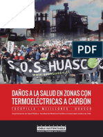 Daños a la salud en zonas con termoeléctricas a carbón / Tocopilla / Mejillones / Huasco