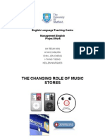 The Changing in Role of Music Stores