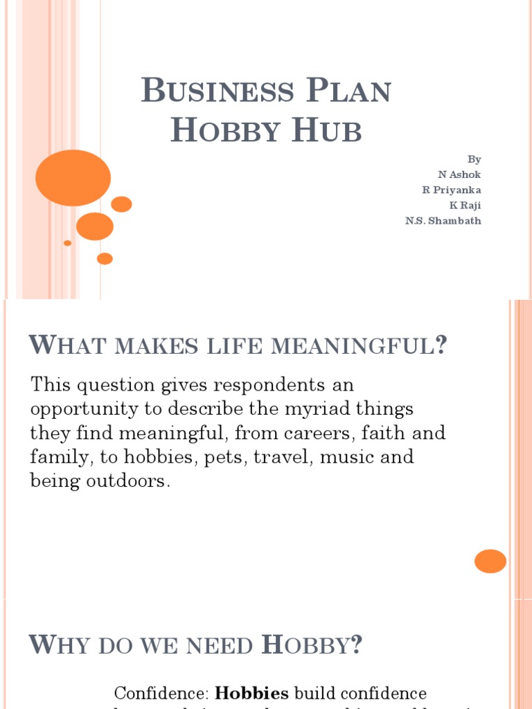 Business Plan Hobbies PDF