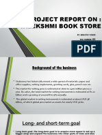 Project Report On: Vidyalekshmi Book Store: By: Abhijith S Vinod Roll Number: 1 Year Bba, LLB Section A