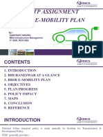 Nutp Assignment BBSR E-Mobility Plan: By:-Samvrant Mishra MBA-Infrastructure Management 4 Sem, Rics-Sbe