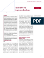 Adverse psychiatric effects of non-psychotropic medications