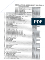 Jamaica Builders Independent Contractors Rate Sheet 2018-2019