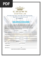 Crown Hotel Job Application & Interview Form PDF