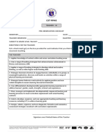 Teacher Observation Checklist and Rating Forms