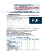 Proiect de Lunga Durata La Disciplina Educatie Plastica Cl. A V-A Pentru Anul 2019-2020