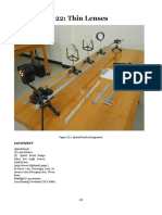 Experiment 22: Thin Lenses: Equipment