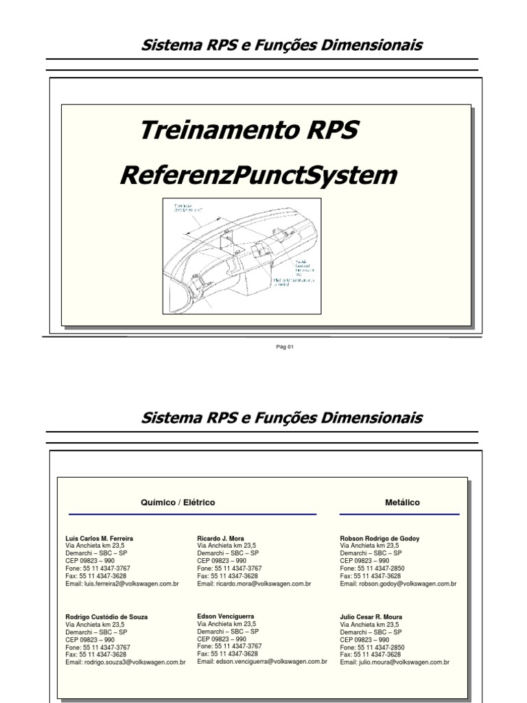 Treinamento RPS | PDF | Sistema de coordenada cartesiana | Medição