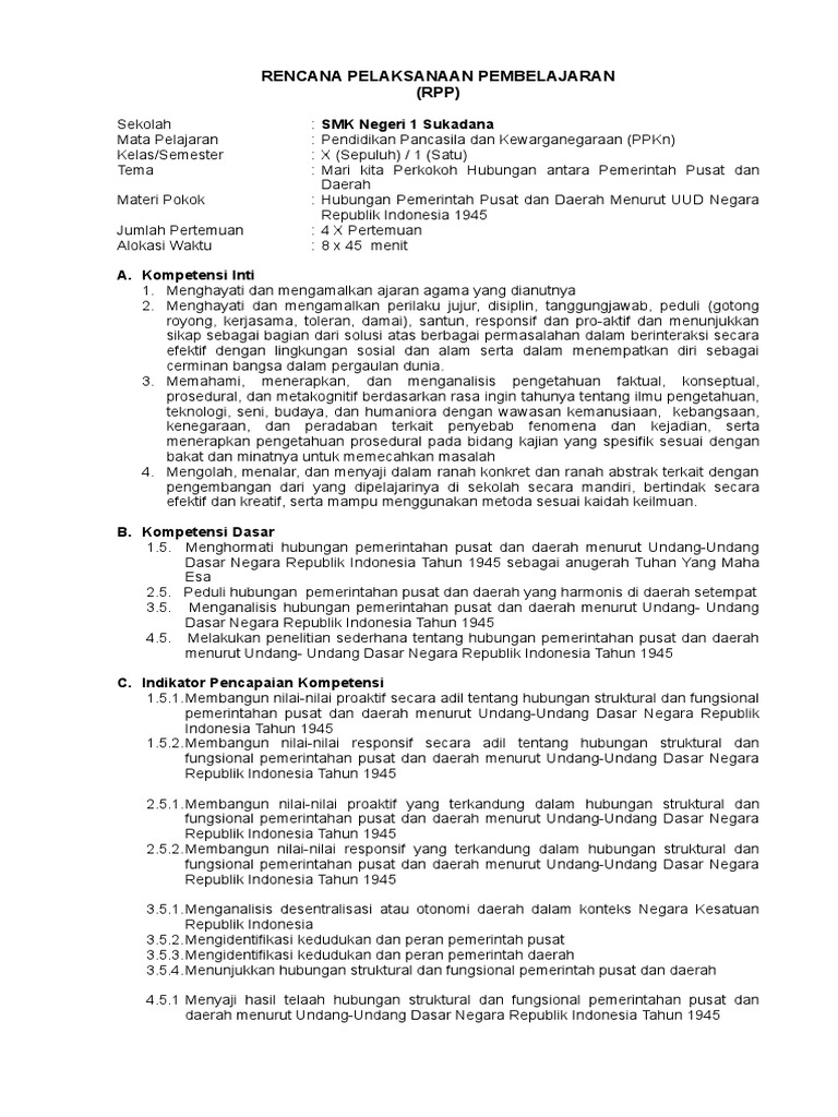 Jelaskan Hubungan Struktural Dan Fungsional Pemerintah Pusat Dan Daerah