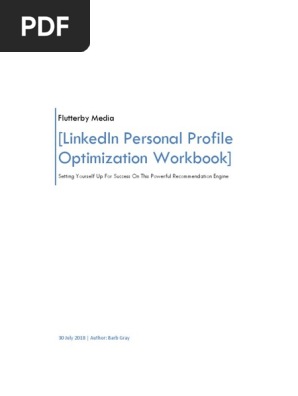 LinkedIn Profile Optimization Workbook