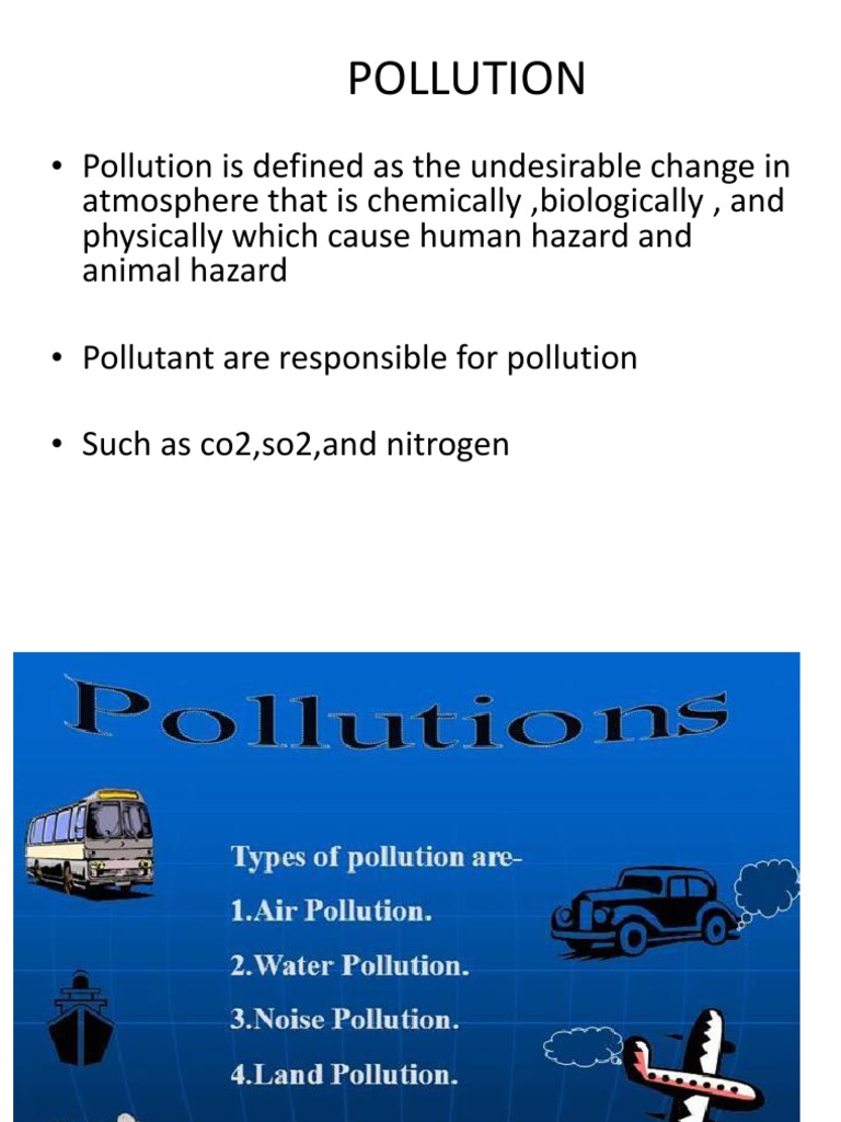 Pollution | PDF | Home & Garden | Science & Mathematics