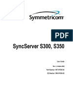 Symmetricom Syncserver - S300 - S350