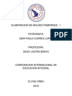 Elaboracion de Moldes Femeninos 1