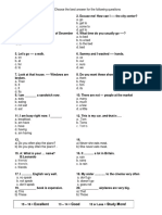 Grammar Exercise- Review