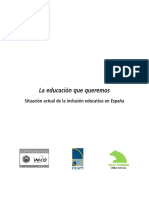 FEAPS La educación que queremos Situacion actual de la inclusion Educativa en España.pdf
