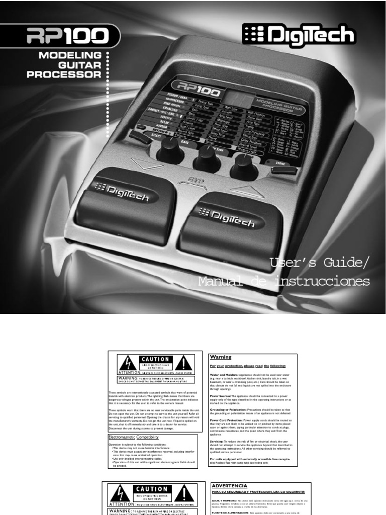 RP100English Spanish PDF | PDF | Sound Technology | Electrical Engineering
