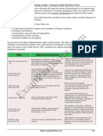 Plan Objective/Features Assessment: Economic Planning in India - Economics Study Material & Notes