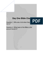 Day 1 Bible Clue Junior and Primary