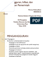 Pengangguran, Inflasi, Dan Kebijakan Pemerintah