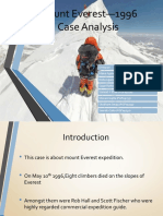 Mount Everest-1996 Case Analysis
