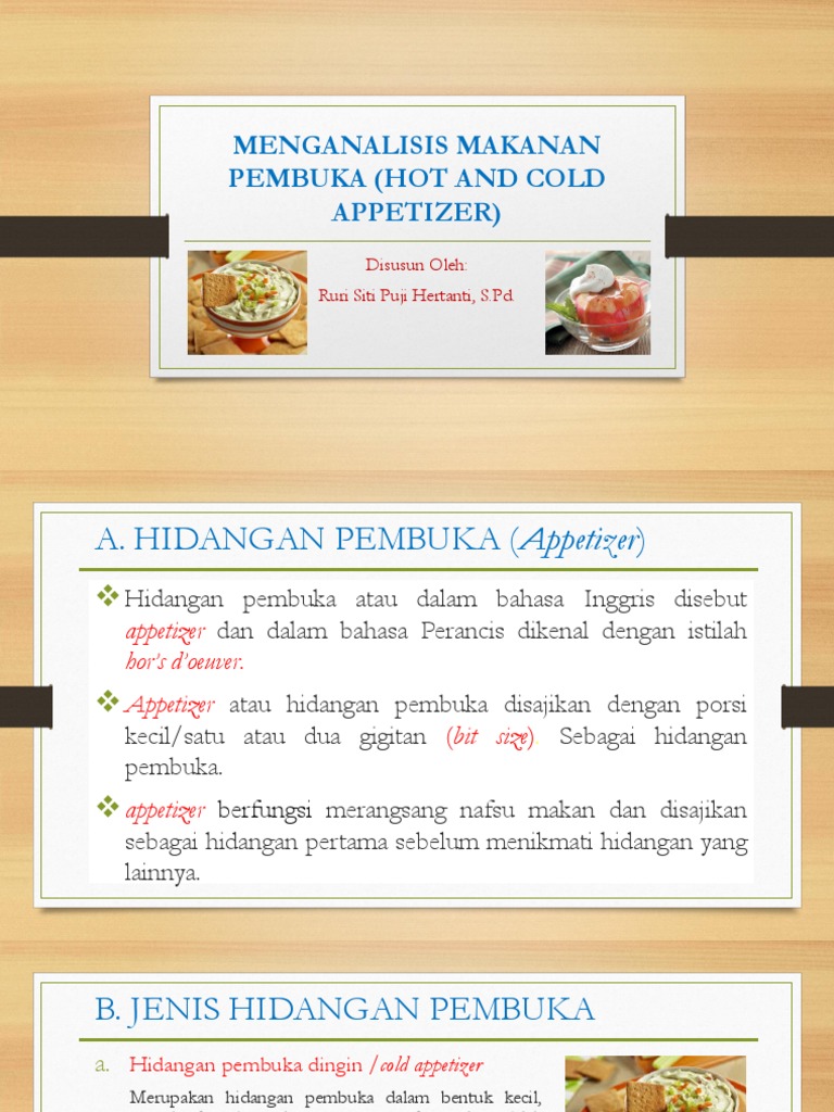 Hot and Cold Appetizer PDF