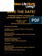 Positive Aging Sypmosium Flyer