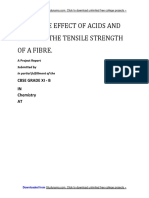 Class 11 Chemistry Investigatory Project - Effect of Acids & Bases On Tensile Strength of A F