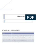 Class Lecture-Stakeholder Analysis