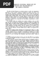 H. Ernest Lewald - El Pensamiento Cultural Mexicano en "La Región Más Transparente" de Carlos Fuentes