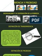  Transparencia y Probidad Desigualdad y La Superación de La Pobreza