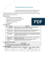 Information Security and Incident Response Research Group PDF