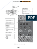 Dornier 328 Jet - Air Conditioning: ECS Control Panel (Sheet 1 of 2)