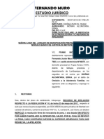 Recurso de apelación por revocatoria de pena suspendida