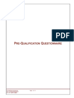 PQ-Supplier Questionnaire