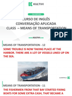 RUI VENTURA CURSO DE INGLÊS CONVERSAÇÃO APLICADA CLASS MEANS OF TRANSPORTATION