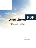 Stari Sloveni - Verovanja I Obicaji PDF