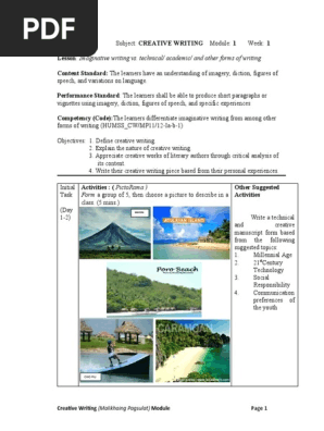 Creative Writing Module