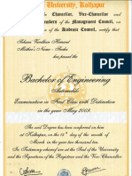 Sample Atrested Degree Certificate VHS