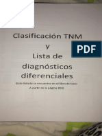 Clasificacion TNM y Lista de DX