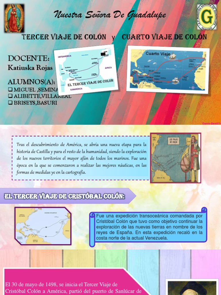 Viajes de Cristóbal Colón: Tercero y Cuarto | PDF | Cristobal colon ...
