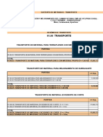 Metrados de Transporte