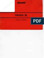Olivetti Praxis 20 - Manual de Utilizacao